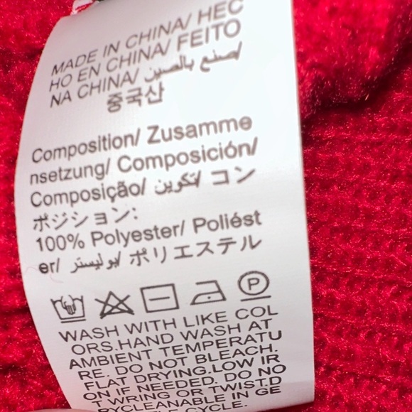 Shein Red Knit Cardigan with Black Flower Accent – Size M Office Church Party - Picture 6 of 11